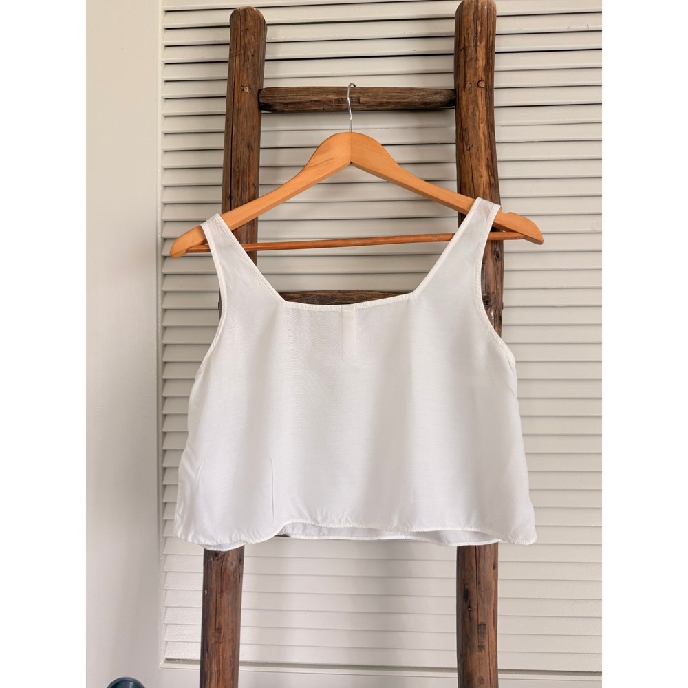 NAP Crop Top Tank Small White